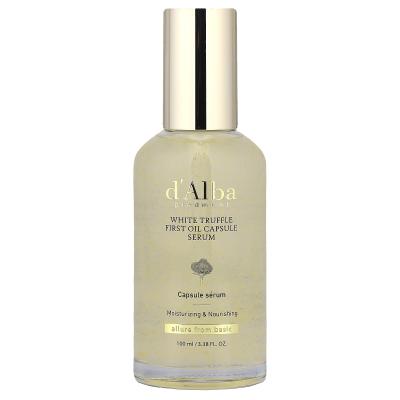 d'Alba, White Truffle First Oil Capsule Serum, 3.38 fl oz (100 ml)