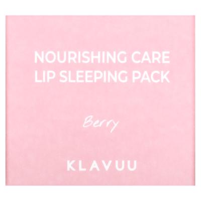 KLAVUU, Nourishing Care, Lip Sleeping Pack, Berry, 0.70 oz (20 g)