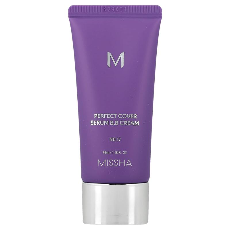 Missha, Perfect Cover Serum B.B Cream، رقم 17 فاتح، 1.18 أونصة سائلة (35 مل)