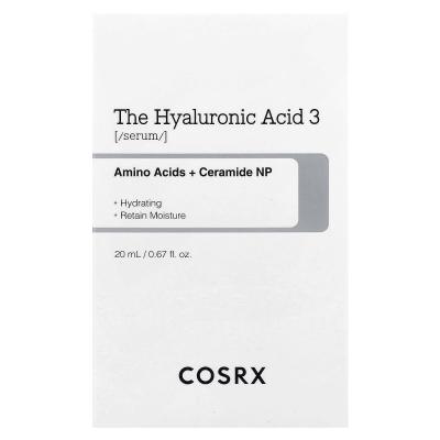 CosRx, The Hyaluronic Acid 3 Serum, 0.67 fl oz(20 ml)