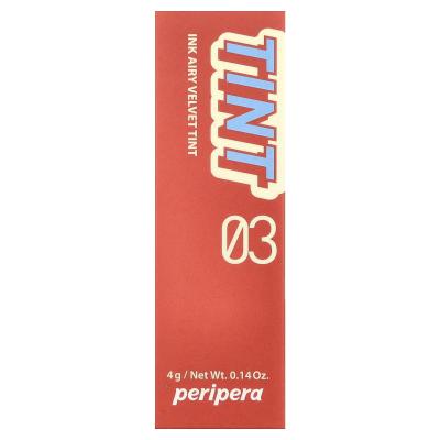 Peripera, Ink Airy Velvet Tint، 03 مرجاني كرتوني، 0.14 أونصة (4 جم)
