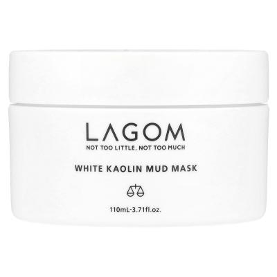 LAGOM, قناع التجميل بطين الكاولين الأبيض، 3.71 أونصة سائلة (110 مل)