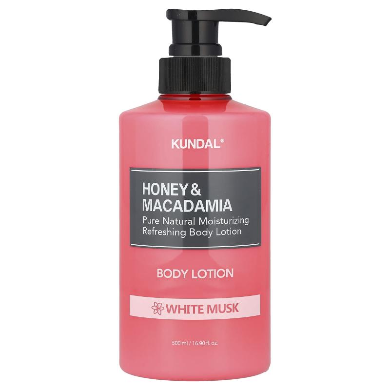 Kundal, Honey & Macadamia, Body Lotion, White Musk, 16.9 fl oz (500 ml)