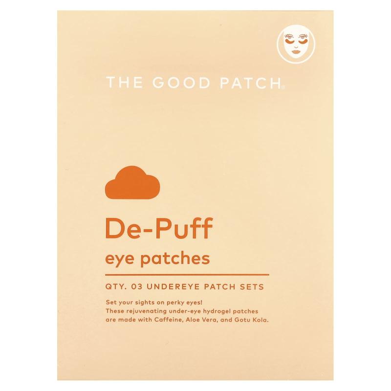 The Good Patch, لصقات إزالة الانتفاخ للعين، 3 مجموعات لصقات