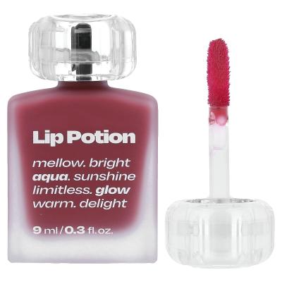 Alternativestereo, Lip Potion Aqua Glow، رقم 6 شربات العنب، 0.3 أونصة سائلة (9 مل)