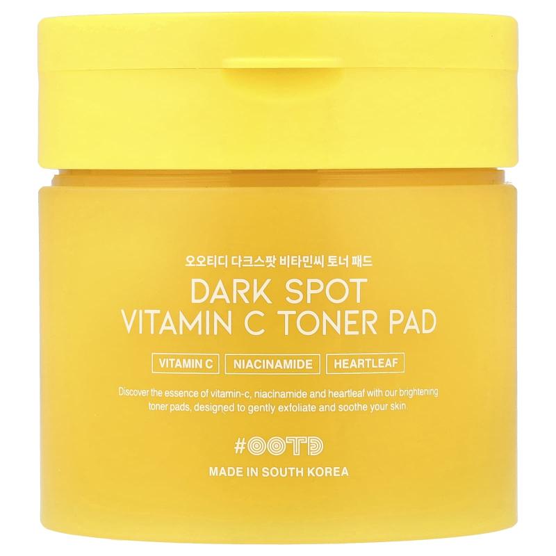 OOTD, وسادة تونر بفيتامين C للبقع الداكنة، 4.05 أونصة سائلة (120 مل)