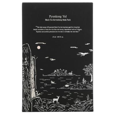 Pyunkang Yul, مجموعة أقنعة التجميل المنعشة بالشاي الأسود، 10 أقنعة، 0.85 أونصة سائلة (25 مل)