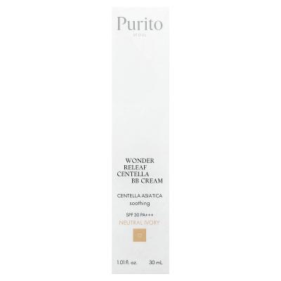 Purito, Wonder Releaf Centella BB Cream، عامل حماية من الشمس 30 PA+++، 13 عاجي محايد، 1.01 أونصة سائلة (30 مل)