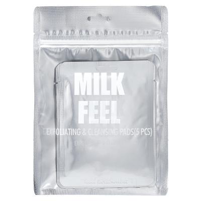 Lapcos, ملمس الحليب، ضمادات للتقشير والتنظيف، 5 وسادات، 0.24 أونصة (7 جم) لكل واحدة