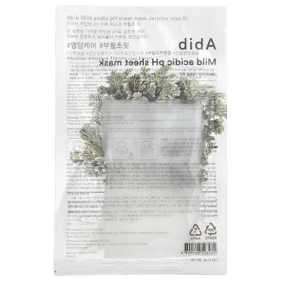 Abib, قناع تجميلي بدرجة حموضة معتدلة، Jerico Rose Fit، قناع ورقي واحد، 1.01 أونصة سائلة (30 مل)
