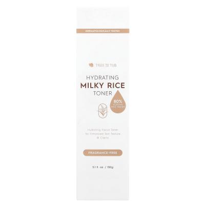 Tree To Tub, تونر الأرز الحليبي المرطب، خالي من العطور، 5.1 أونصة سائلة (150 جم)