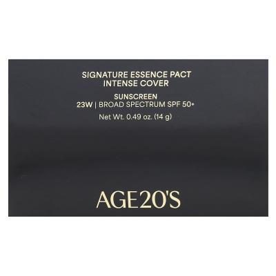 AGE20'S, Signature Essence Pact، تغطية مكثفة، عامل حماية من الشمس 50+، 23 واط، 0.49 أونصة (14 جم)
