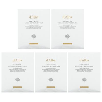 d'Alba, قناع الجمال العلاجي المغذي بالكمأة البيضاء، 5 أقنعة ورقية، 0.84 أونصة سائلة (25 مل) لكل واحدة