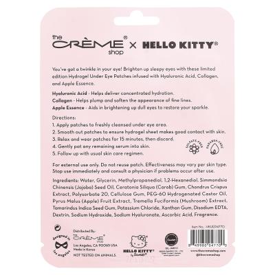 The Creme Shop, Hello Kitty®، تفاحة عيني، رقعات هيدروجيل مفتحة تحت العين، 0.14 أونصة (4 جم)
