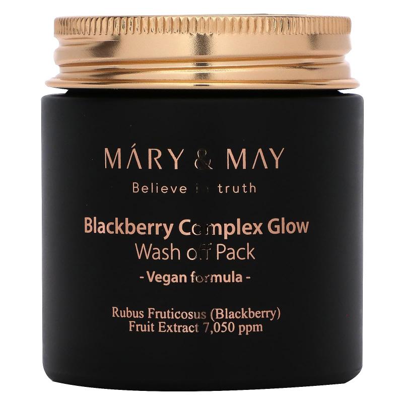Mary & May, Blackberry Complex Glow، عبوة قابلة للغسل، 4.4 أونصة (125 جم)