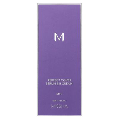 Missha, Perfect Cover Serum B.B Cream، رقم 17 فاتح، 1.18 أونصة سائلة (35 مل)