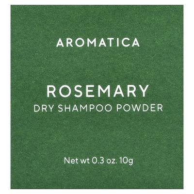 Aromatica, مسحوق شامبو جاف، إكليل الجبل، 0.3 أونصة (10 جم)