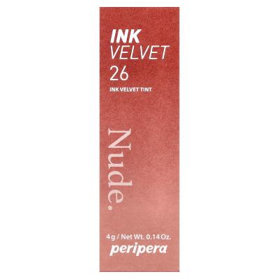 Peripera, Ink Velvet Lip Tint، 26 Well-Made Nude، 0.14 أونصة (4 جم)