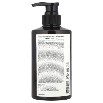 Kundal, العسل والمكاديميا، شامبو، العنبر والفانيليا، 16.9 أونصة سائلة (500 مل)