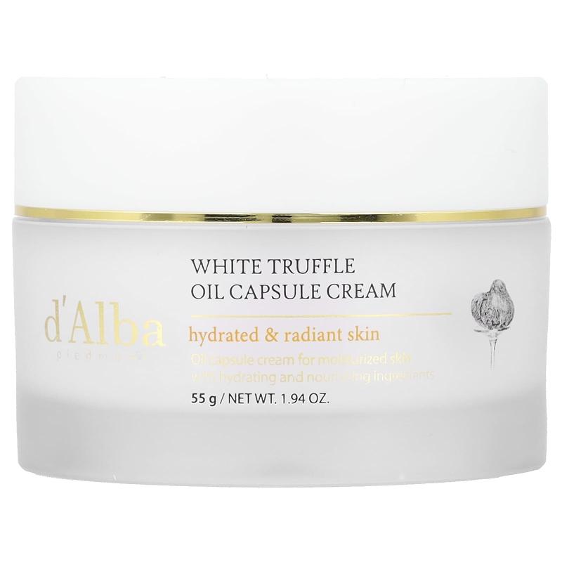 d'Alba, كريم كبسولة زيت الكمأة البيضاء، 1.94 أونصة (55 جم)