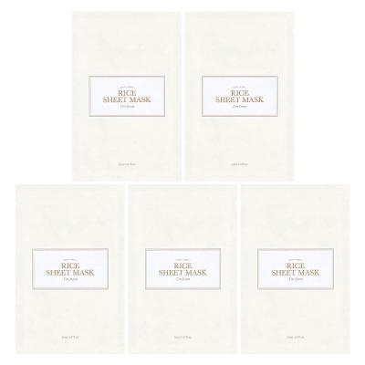 I'm From, قناع ورقي لجمال الأرز، 5 ورقات، 0.67 أونصة سائلة (20 مل) لكل واحدة