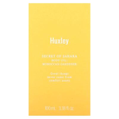 Huxley, Secret of Sahara، زيت الجسم، البستاني المغربي، 3.38 أونصة سائلة (100 مل)