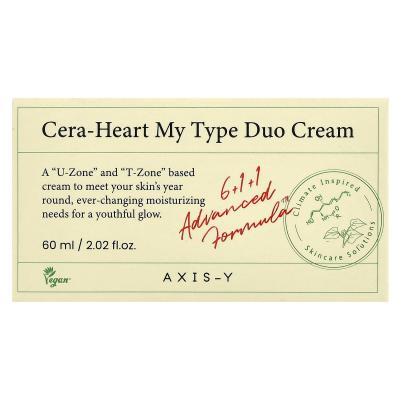 Axis-Y, كريم Cera-Heart My Type Duo، 2.02 أونصة سائلة (60 مل)