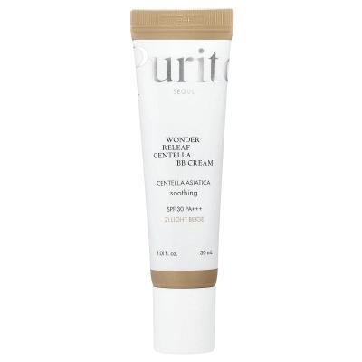 Purito, Wonder Releaf Centella BB Cream، عامل حماية من الشمس 30 PA+++، 21 بيج فاتح، 1.01 أونصة سائلة (30 مل)