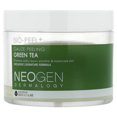 Neogen, Bio-Peel+، شاش تقشير، شاي أخضر، 30 ضمادة، 6.76 أونصة سائلة (200 مل)