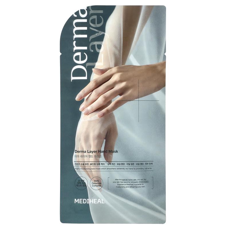 MEDIHEAL, Derma Layer Hand Mask, 0.47 fl oz (14 ml)