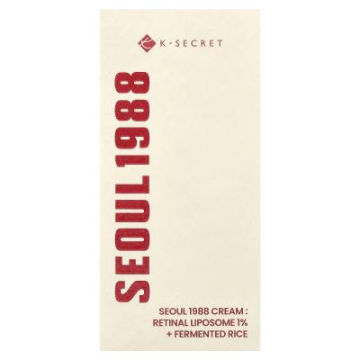 K-Secret, كريم سيول 1988، ليبوسوم الشبكية 1% + الأرز المخمر، 1.69 أونصة سائلة (50 مل)