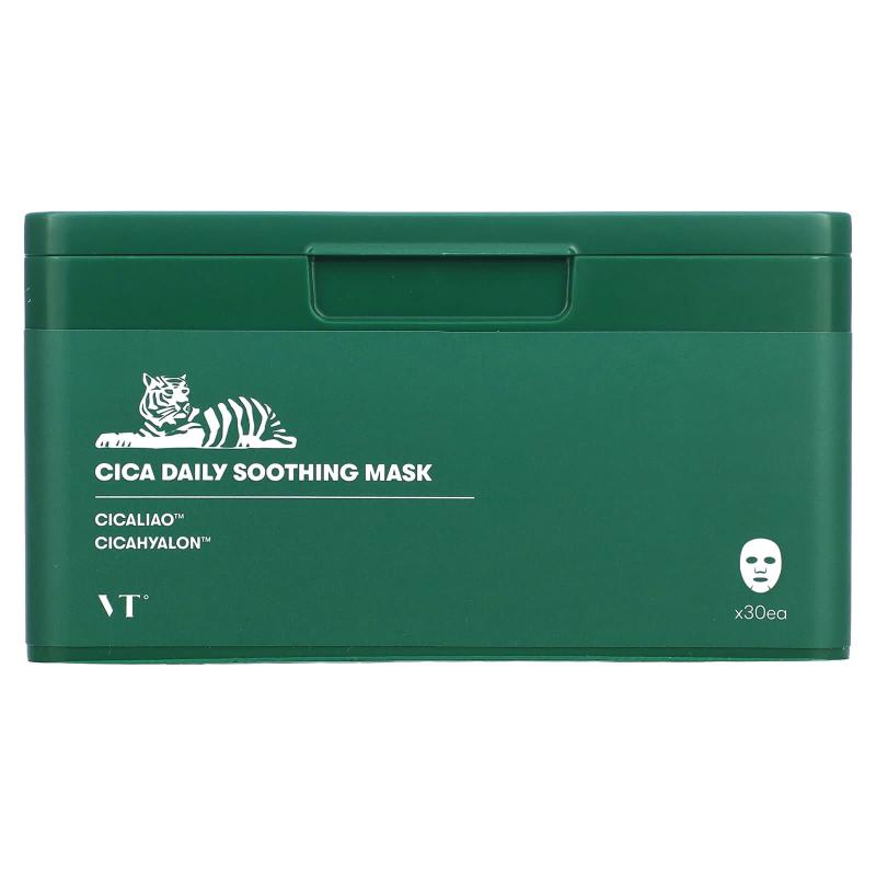 VT Cosmetics, قناع الجمال المهدئ اليومي من Cica، 30 ورقة، 350 جم