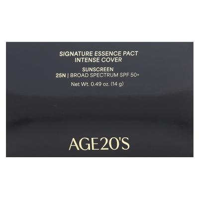 AGE20'S, Signature Essence Pact، تغطية مكثفة، عامل حماية من الشمس 50+، 25N، 0.49 أونصة (14 جم)