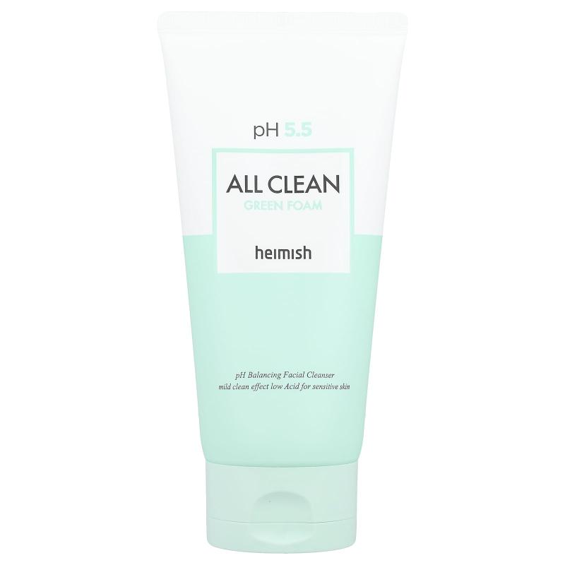 Heimish, All Clean Green Foam Facial Cleanser, 5.29 oz (150 g)