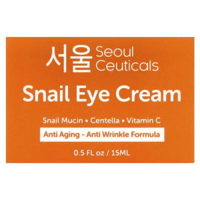 SoulCeuticals, كريم العين بالحلزون، 0.5 أونصة سائلة (15 مل)