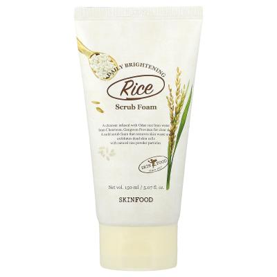 SKINFOOD, رغوة مقشر الأرز اليومية لتفتيح البشرة، 5.07 أونصة سائلة (150 مل)
