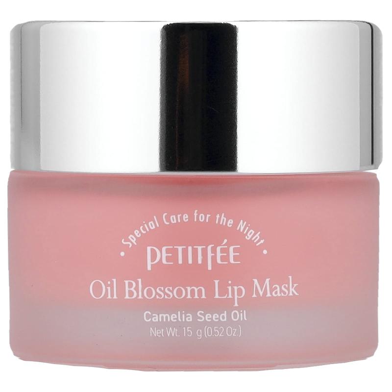 Petitfee, Oil Blossom Lip Mask, Camelia Seed Oil, 0.52 oz (15 g)