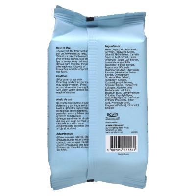 Purederm, مناديل تنظيف مزيلة للمكياج، كولاجين، 30 منشفة مبللة