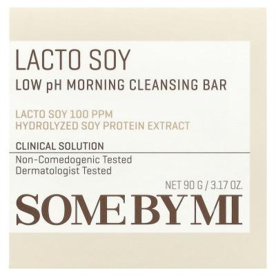 SOME BY MI, Lacto Soy، لوح تنظيف صباحي ذو درجة حموضة منخفضة، 3.17 أونصة (90 جم)