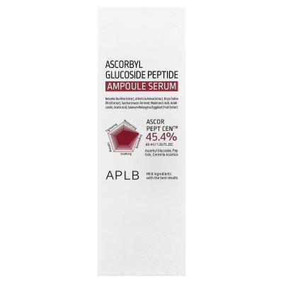 APLB, مصل أمبولة Ascorbyl Glucoside Peptide، 1.35 أونصة سائلة (40 مل)