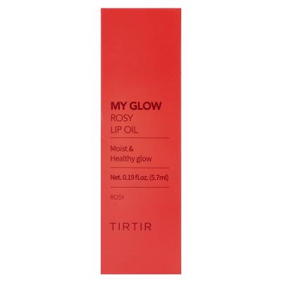 TIRTIR, زيت الشفاه My Glow Rosy، 0.19 أونصة سائلة (5.7 مل)