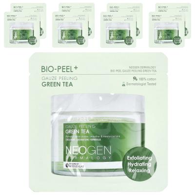 Neogen, Bio-Peel+ شاش تقشير الشاي الأخضر، 8 وسادات، 0.32 أونصة سائلة (9.5 مل) لكل واحدة
