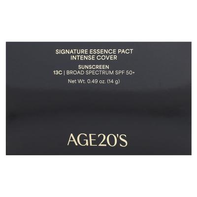 AGE20'S, Signature Essence Pact، تغطية مكثفة، عامل حماية من الشمس 50+، 13C، 0.49 أونصة (14 جم)