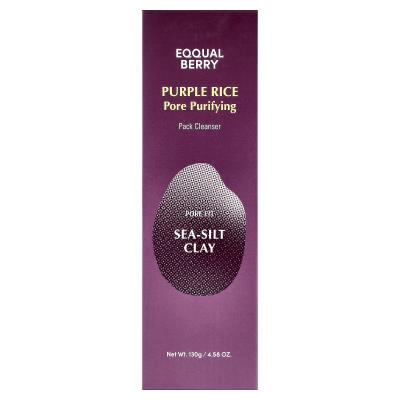 EQQUALBERRY, منظف مسام الأرز الأرجواني، 4.58 أونصة (130 جم)