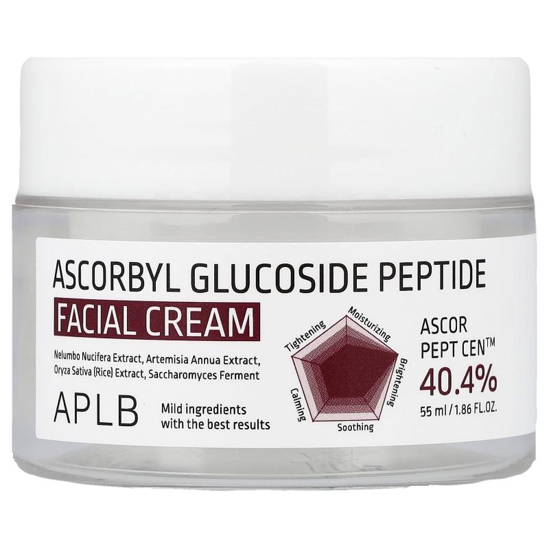 APLB, كريم الوجه Ascorbyl Glucoside Peptide، 1.86 أونصة سائلة (55 مل)