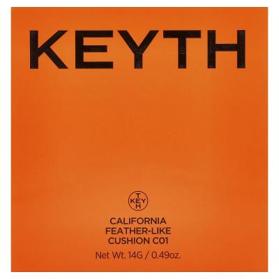 KEYTH, وسادة تشبه ريش كاليفورنيا، C01 عاجي بارد، 0.49 أونصة (14 جم)