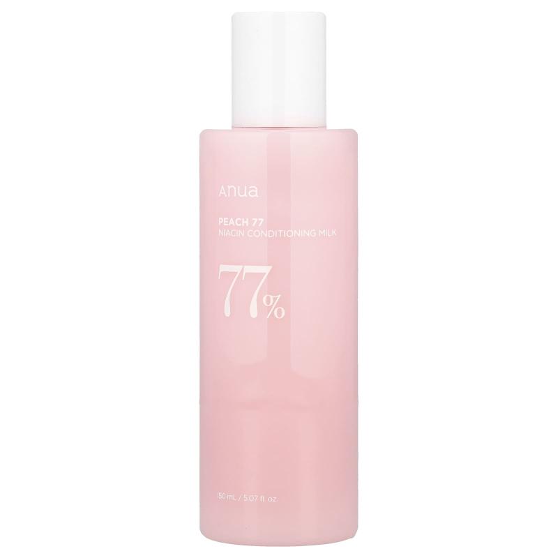 Anua, حليب مرطب بالنياسين 77% بالخوخ، 5.07 أونصة سائلة (150 مل)