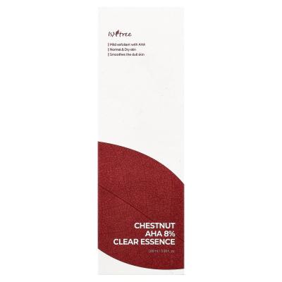 ISNtree, خلاصة شفافة لـ Chestnut AHA 8%، للبشرة العادية والجافة، 3.38 أونصة سائلة (100 مل)