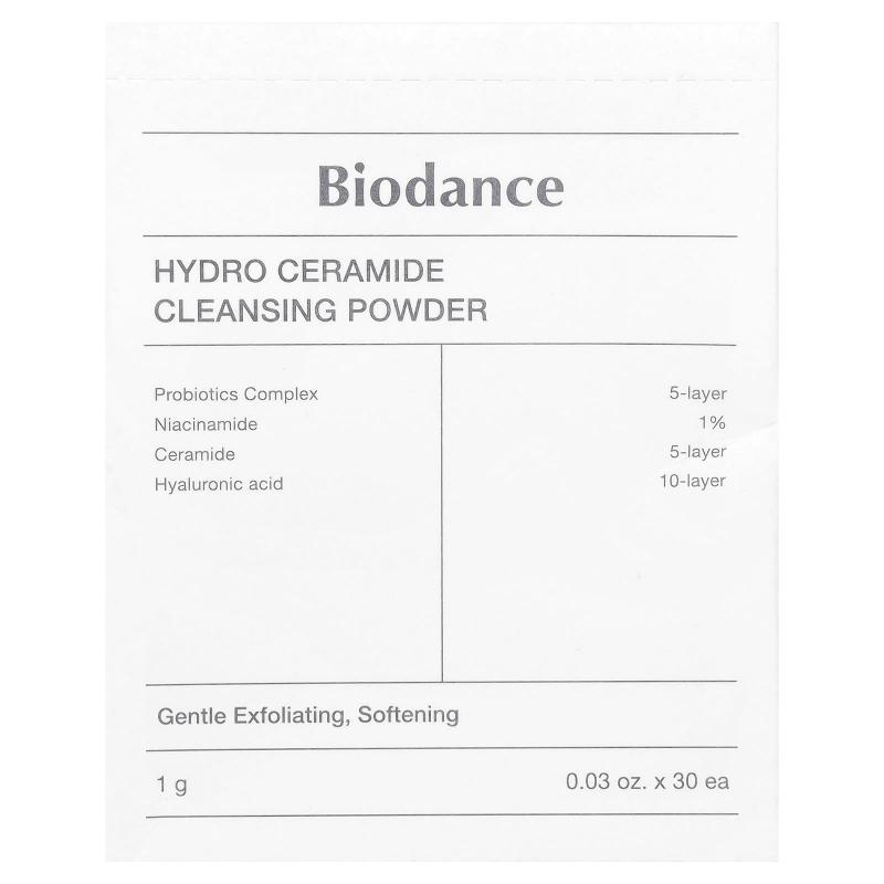 Biodance, مسحوق التنظيف Hydro Ceramide، 30 عبوة، 0.03 أونصة (1 جم) لكل واحدة