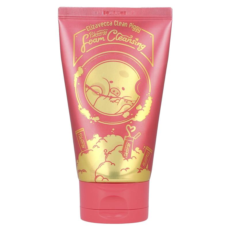 Elizavecca, رغوة التنظيف Clean Piggy Pink Energy، 4.06 أونصة سائلة (120 مل)